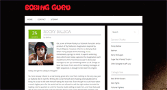 Desktop Screenshot of boxingguru.co.uk